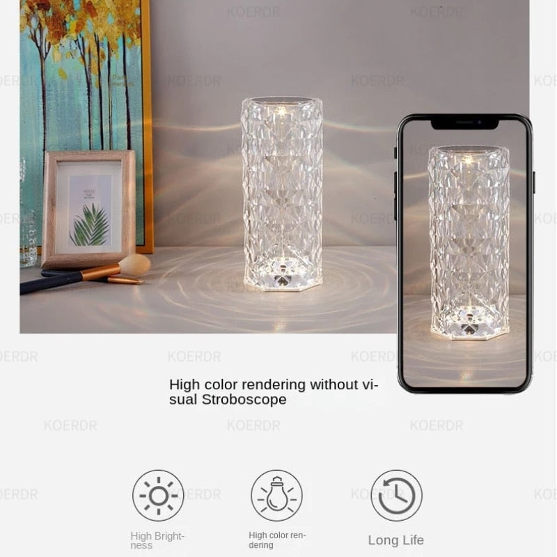 Rose Diamond Table Lamp